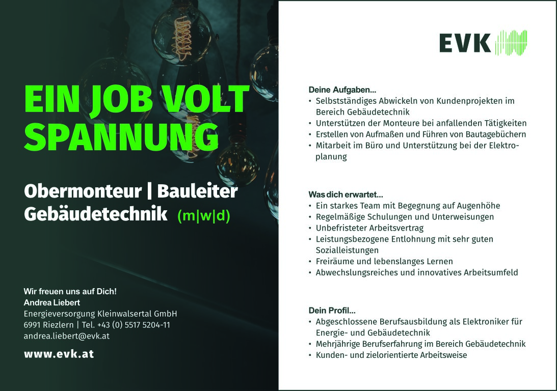 EVK_stellenanzeige_obermonteur bild EVK_stellenanzeige_obermonteur bild