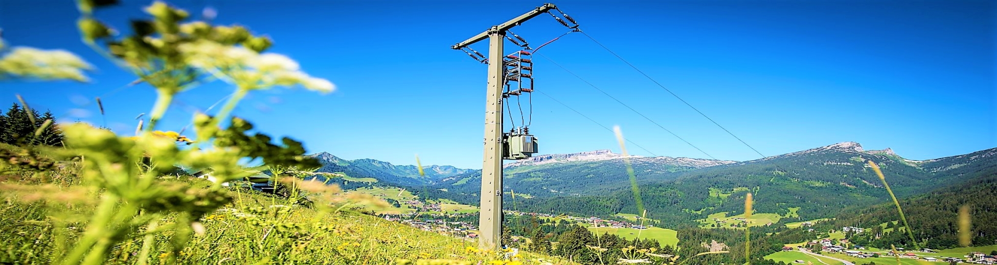 Stromversorgung in alpinem Gelände
