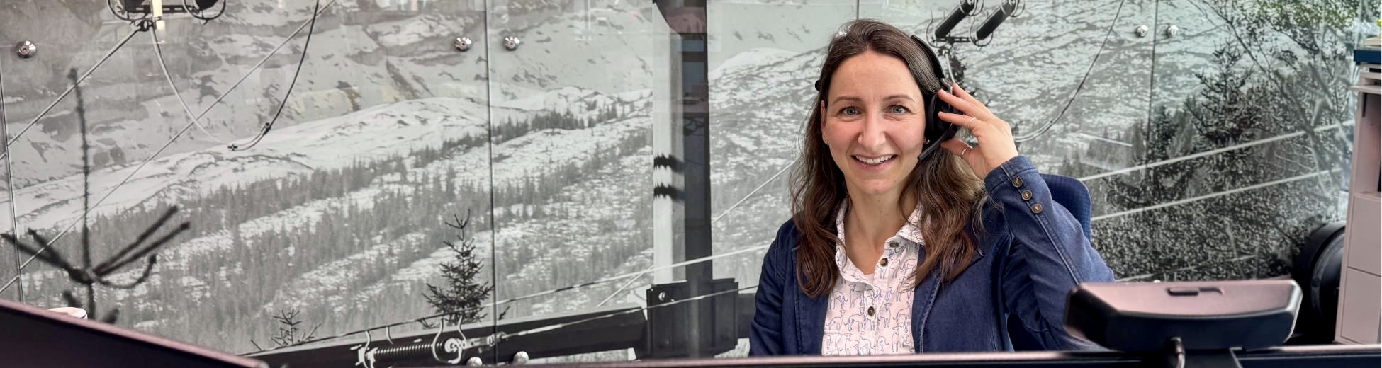 Unsere Mitarbeiterin am Empfang